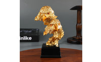 Double-Headed Eagle Statue Artistic Design Resin Eagle Sculpture Hand-Crafted