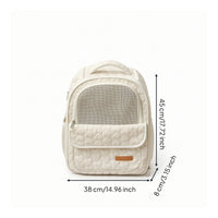 Cat Carrier Backpack Breathable Pet Backpack Carrier Comfortable Covered Pet Bag for Veterinarian Visits