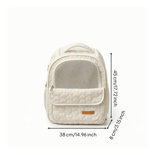 Cat Carrier Backpack Breathable Pet Backpack Carrier Comfortable Covered Pet Bag for Veterinarian Visits