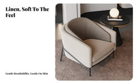 Upholstered Armchair Light Luxury design Upholstered Tub Chair Comfortable Seat Ergonomic Backrest for Readers, Adults, Bedroom