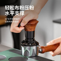 实木大头恒力咖啡压粉器按压式自动回弹平衡定力锤压粉锤51/53/58