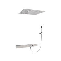 Wall-Mounted Digital Shower Faucet, Brass Rainfall System
