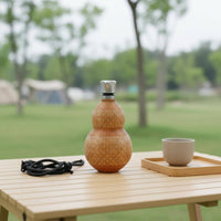 Gourd-Shaped Vacuum Bottle Double-Bulb Body Gourd Water Bottle Travel Friendly