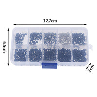 跨境500pcs 笔记本电脑螺丝套装通用螺丝M2M2.5M3