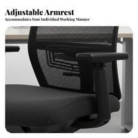 Ergonomic Task Chair Support Ergonomic Mesh spine wheel Adjustable Height Rolling Casters for Remote Workers, Study Room