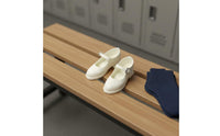 Realistic Design Miniature Student Shoes Fine Elaborate 1/6 Scale Doll Shoes Glossy Finish for Collectors, Hobbyists