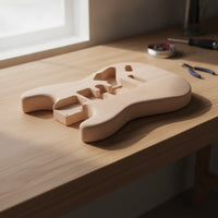 Diy Unfinished Guitar Body Customizable Electric Guitar Body Blank Sturdy Instrument Part Reusable for Hobbyists