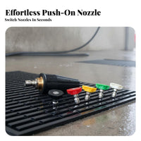 Ceramic Ball Core High Pressure Washer Turbo Nozzle Leakproof Design 1/4 Inch Quick Connect Nozzle Versatile Application