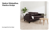 Nordic design Black 3-Seater Sofa Small Space space-efficient Upholstered Sofa Set Modern Design Living Room Seating Comfy for Apartment Dwellers, Office Professionals, Business Owners, Coffee Shop, Reception Area, Bedroom