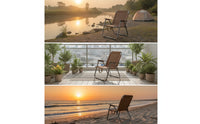 Foldable Folding Chair with Armrests Portable Camping Chair Long-Lasting Furniture Comfortable for Campers, Anglers