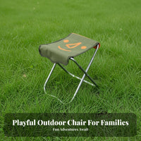 Collapsible Moon Chair Lightweight Camping Seat Sturdy for Fishing, Campers