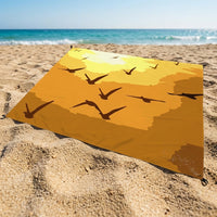 Outdoor Rug and Picnic Blanket for Family Outings, Thickened Oxford Cloth Camping Mat with Carrying Handle, Waterproof Garden Mat, Beach Blanket