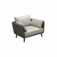 Minimalist Sofa and Coffee Table Combo Modern Design Reception Seating Sturdy Frame Configurable Design for Clients