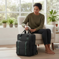 Boxy Oxford Cloth Backpack Backpack with Top Handles Spacious Structured Travel Bag Comfortable for School, Daily Commute