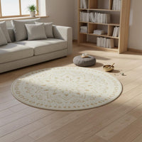 Round Meditation Rug Retro Style Round Floor Cushion Easy to Clean Meditation Floor Seat for Meditators
