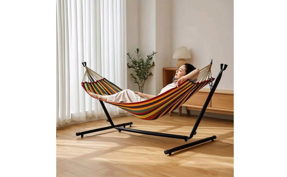 Metal Hammock Stand Freestanding Hammock Stand Stable Frame for Homeowners, Campers, Garden, Backyard, Campsite