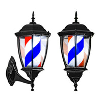Wall-Mounted LED Barber Pole Light, 40cm, UK Plug