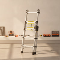 Telescopic Ladder Extendable Ladder Portable for Electricians, Contractors, Home Maintenance, Roof Access, Construction Sites