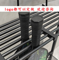 Racket Storage Rack for Pickleball and Table Tennis, Iron, Indoor, Customizable Logo