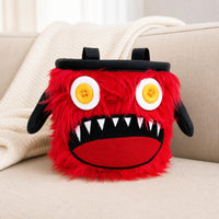 Chalk Bag with Loops Furry Chalk Bag Cartoon Pouch for Climbers, Boulderers, Climbing, Bouldering, Gym