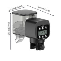 Automatic Fish Feeder Digital Screen Display Timed Fish Feeder Non-Clogging Design Pet Supply