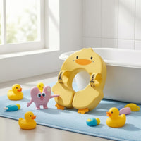 Duck-Shaped Baby Swim Float Soft Textile Underarm Baby Swim Float Duck Floatie One-Piece Water Toy Padded for Babies