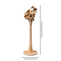 Candlestick with Round Base Shell-Pattern Candlesticks Artistic for Tea Room