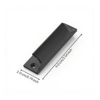 Glass Panel Screen Pull Handle, Aluminum Alloy, Easy Installation, Sliding Door, Drawer, Cabinet, Rust-Resistant, Universal Fit, Matte Black
