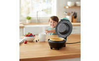Multi-Functional Mini Waffle Bowl Creator Non-Stick Ice Cream Bowl Press Easy Cleanup Electric Fluted Cake Creator for Dessert, Party