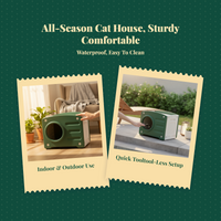 Waterproof insulated cat house