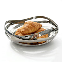 Stainless Steel Fruit Bowl Easy to Clean 304 Steel Serving Tray Mirror Finish