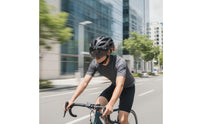 Shock-Absorbing Bike Helmet with Visor Ventilated Bike Helmet with Sun Visor Adjustable Lightweight for Cyclists, Commuters
