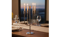 3 Arm Candelabra Aluminum Metal Candelabra Sturdy Base for Shelf