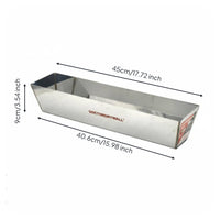 Mud Pan Rust Resistant Masonry Tray Heavy-Duty for Contractors