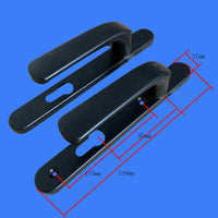 Aluminum alloy lever handle for doors