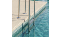 Stainless Steel Pool Ladder Easy to Install Pool Ladder with Handrails Resistant for Families, Swimming Pools