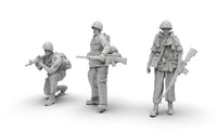 1/72二战美军1/64美国大兵1/35士兵军人白模摆件微缩素体兵人模型