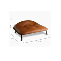 Pet Sofa Elevated Pet Bed with Legs Leather-Look for Living Room, Cats