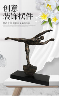 Resin Craft Home Desktop Decoration, Modern European Style, Creative Living Room Figure