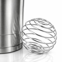 Stainless Bottle with Mixing Ball, 304 Food Grade Metal Powder Mixer, Double Layer Insulation for Fitness Enthusiast