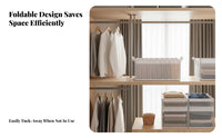 6 Pieces Transparent Clothing Box Clear View viewing panel Closet Storage container Stackable