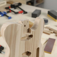 Paintable T-Style Design Guitar Body Wooden Instrument Parts for Repair