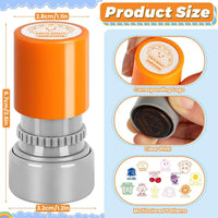 LOTMER 12-Piece Teacher Stamps for Classroom, Self-Inking Rubber Colorful Stamps, Classroom Rubber Stamps