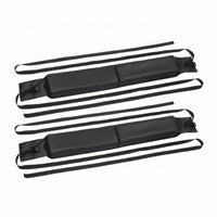 Universal Roof Rack Pads with Tie-down Straps Long-Lasting Soft Roof Rack Pads Heavy-Duty Portable for Kayakers