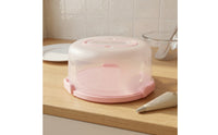 Transparent Cake Carrier with Dome Clear Cake Carrier with Handle Portable Reusable for Home Bakers, Parties, Kitchen