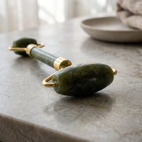 Zinc Alloy Jade Roller and Gua Sha Set for Face and Body Massage