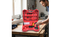 Compatible Brake Bleeding Kit with Adapters Portable Brake Bleeder Vacuum Pump Kit Universal Vacuum Pump with Gauge Easy to Use for Mechanics