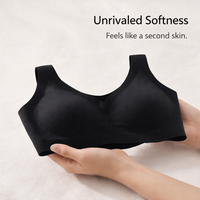 Non Wired Bralette for Women with Seamless Design and Fixed Padding, Comfortable Bra with No Underwire, Pull On Style