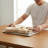 Unfinished Electric Guitar Body Sanded Smooth Instrument Component for Luthiers