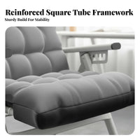 Foldable Nap Chair Extendable Footrest Padded Folding Lounger sturdy Duty